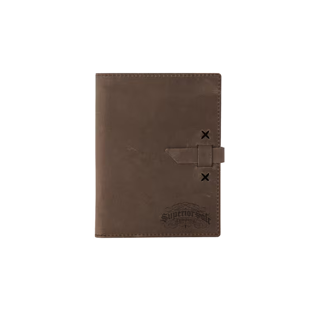 Snugz Brown Mini Tasker Leather Mini Padfolio