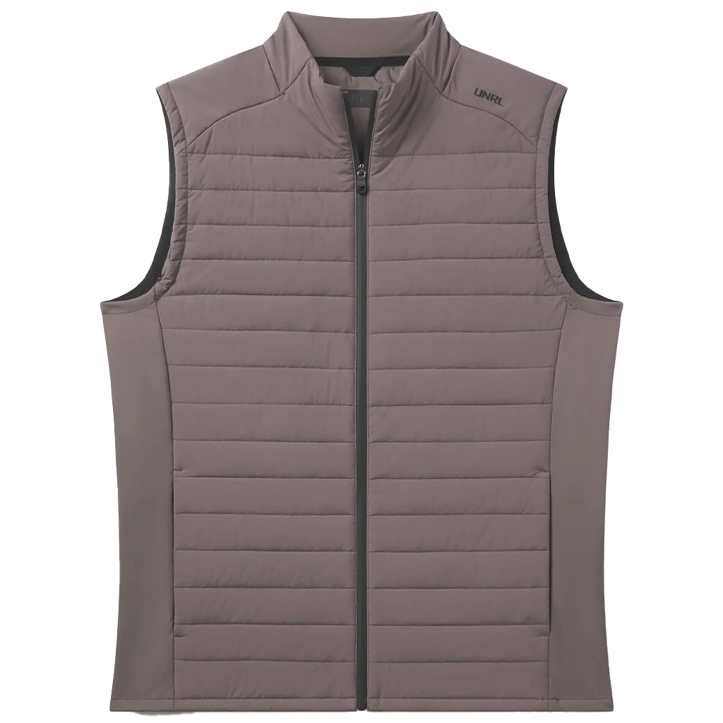 UNRL Men's Dark Taupe Vancouver Quilted Vest