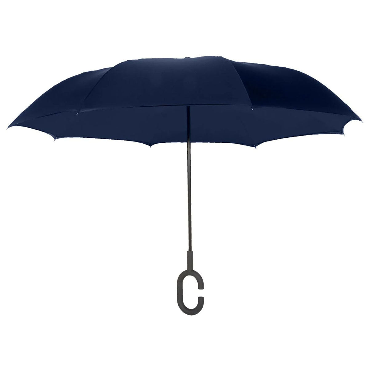 Shed Rain Navy/Navy UnbelievaBrella 48" Reverse-Close Manual Stick Umbrella (Solids)