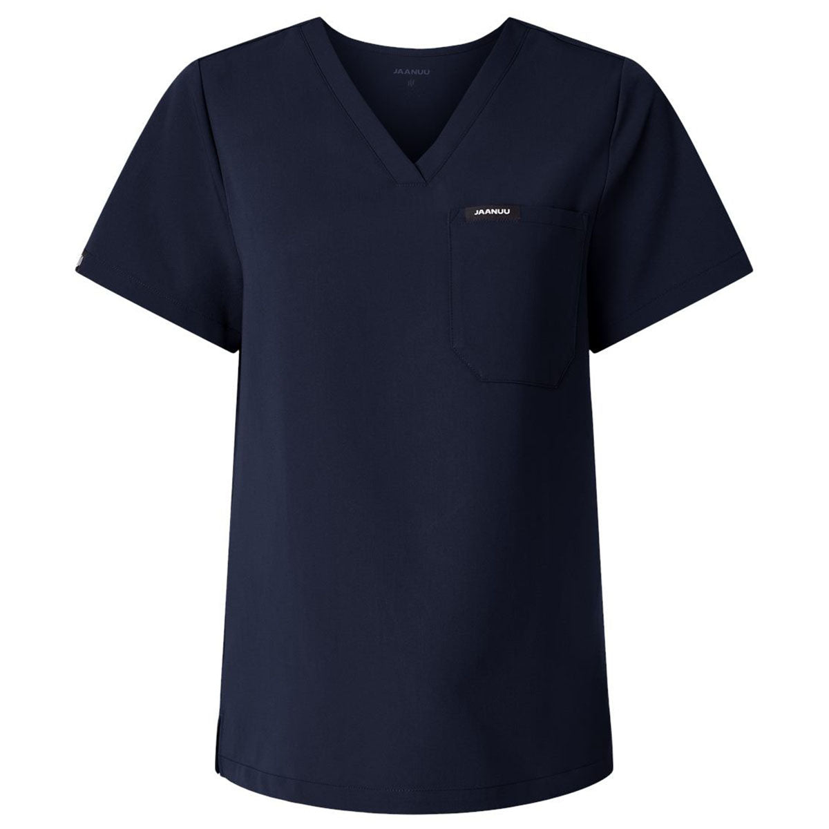 Jaanuu Women's Midnight Navy Rhena Essential 1-Pocket Scrub V-Neck Top