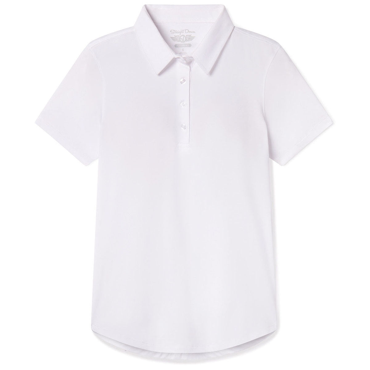 Straight Down Women's White Abbot 2.0 Polo