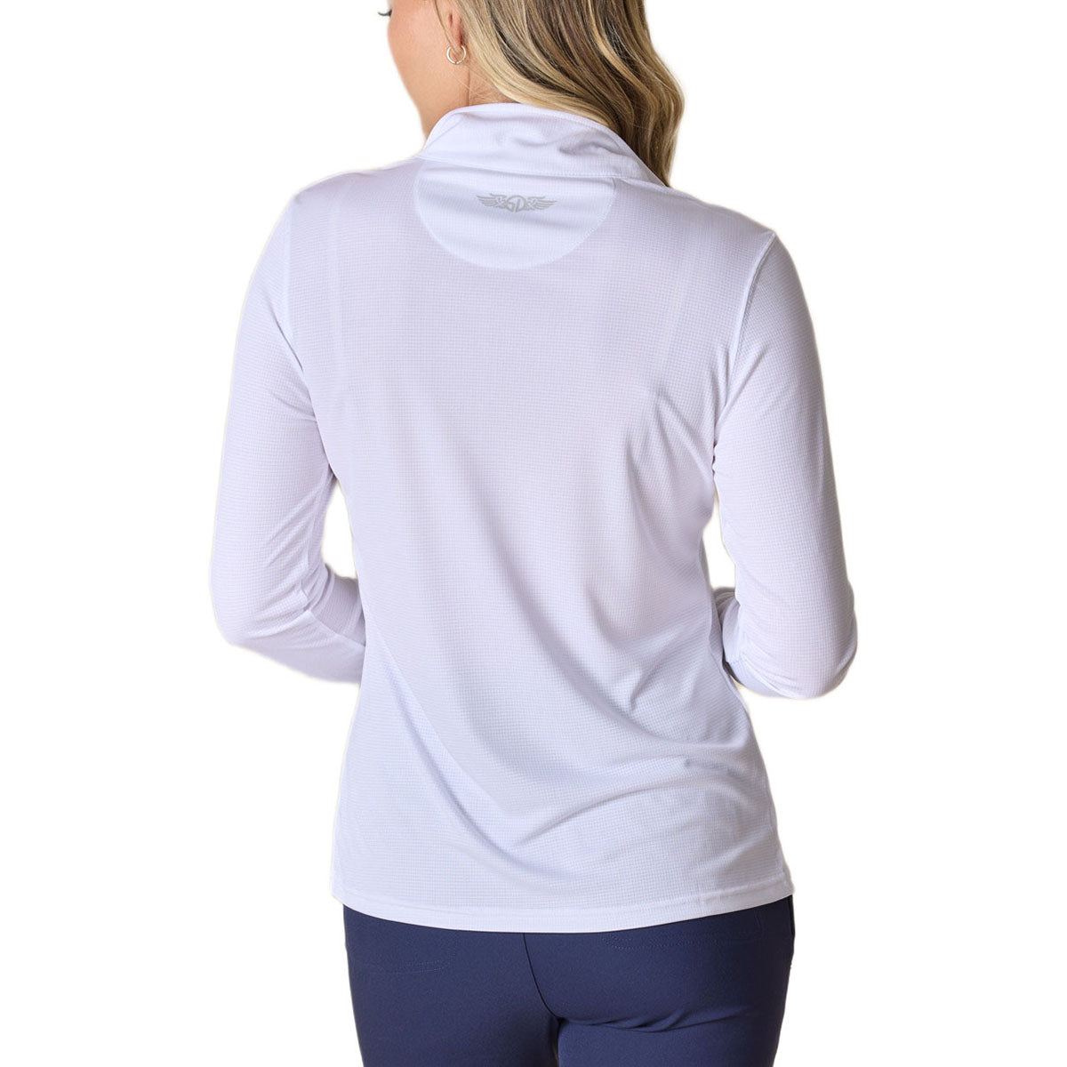 Straight Down Women's White Aero Quarter Zip