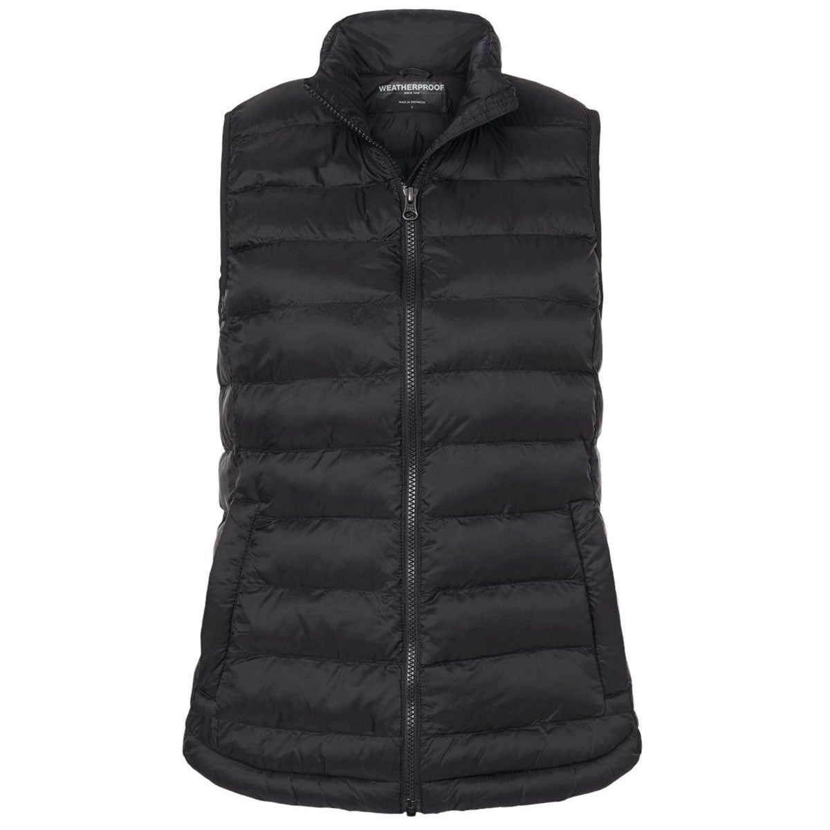 Weatherproof Women's Black Lightweight Poly-Filled Packable Vest
