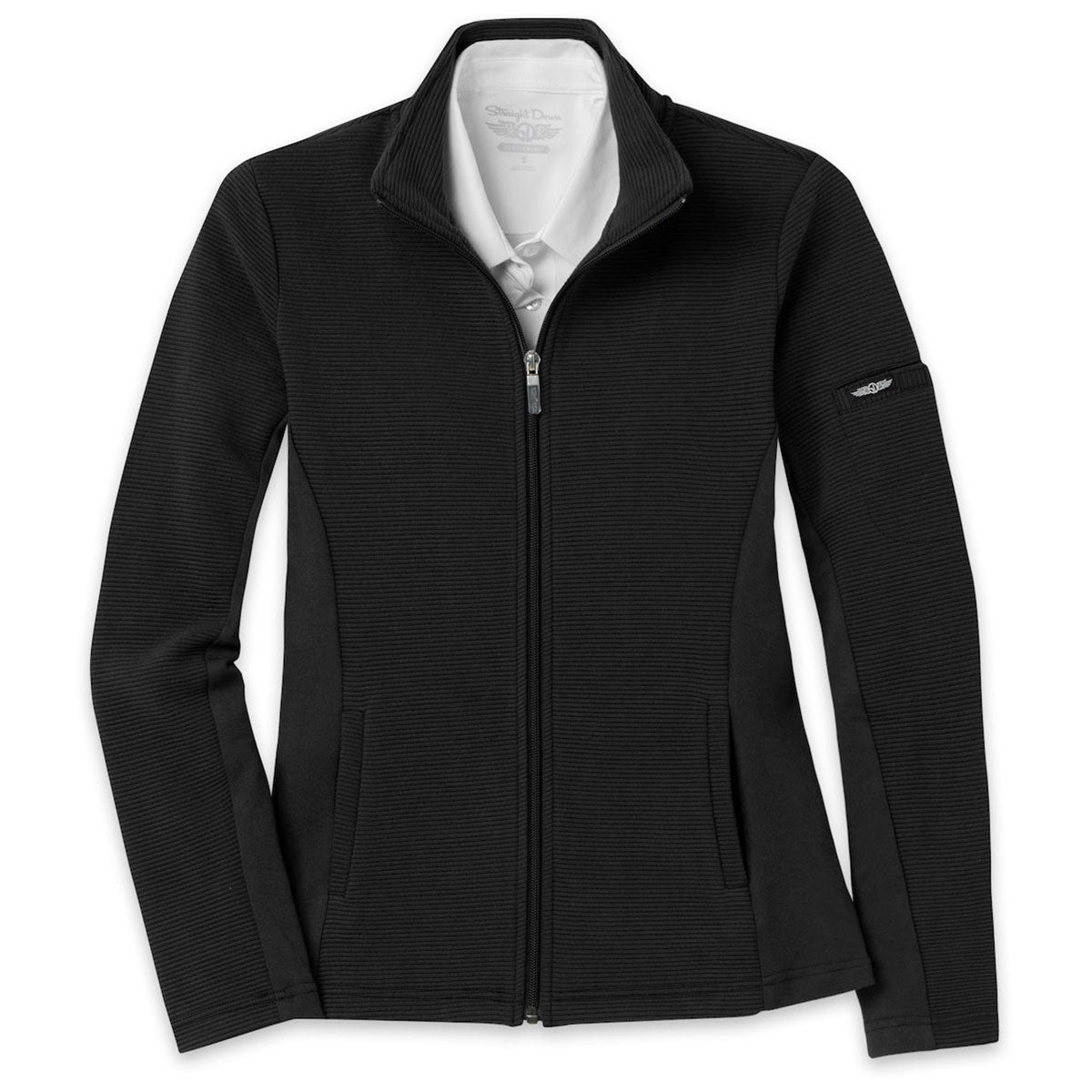 Straight Down Women's Black Swing Jacket