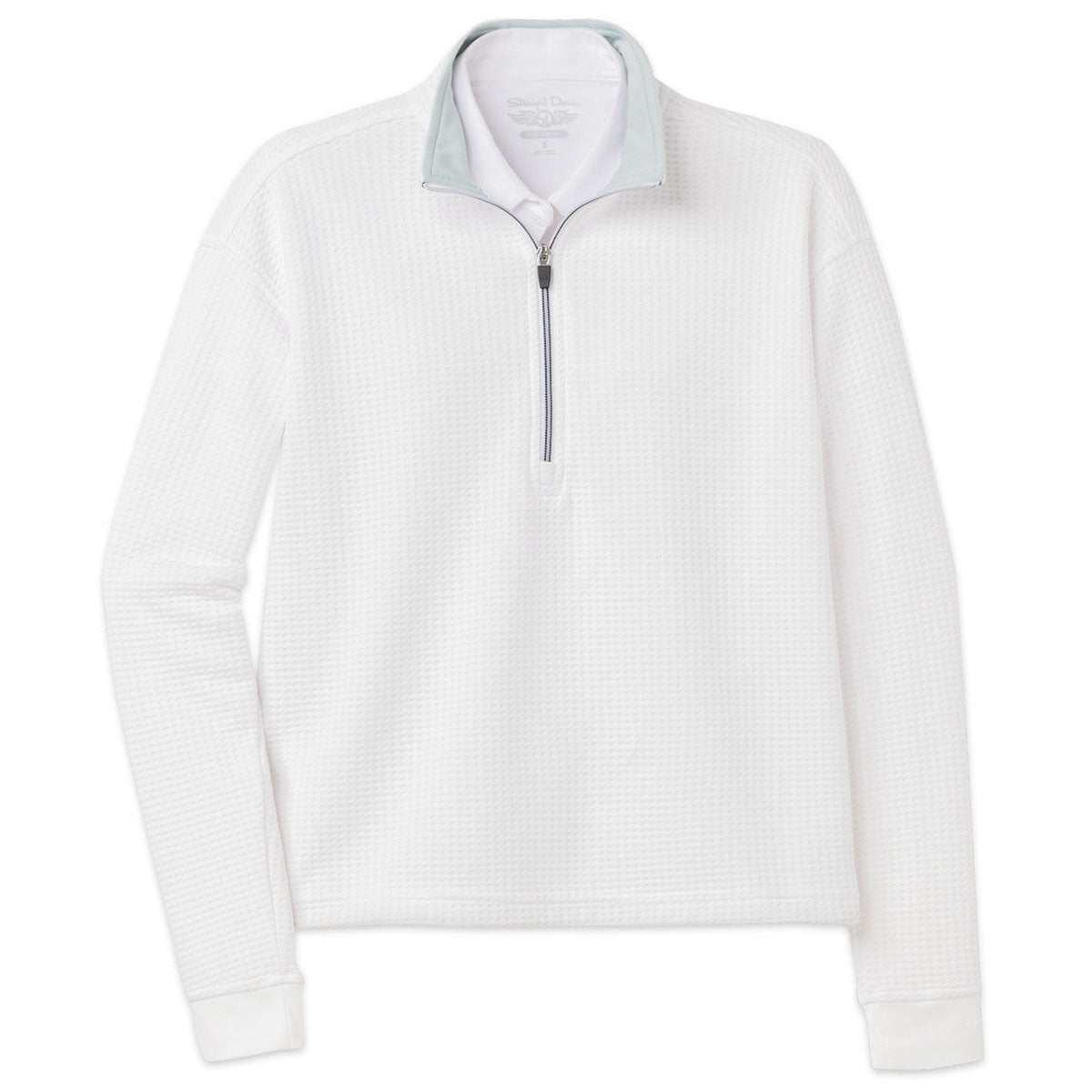 Straight Down Women's White Opal Half Zip