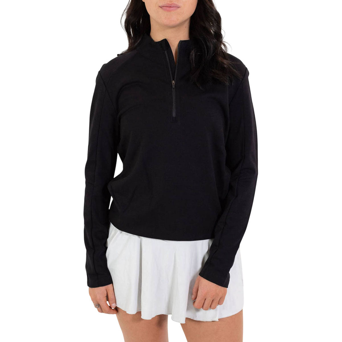 TRUE Women's Black All Day Quarter Zip