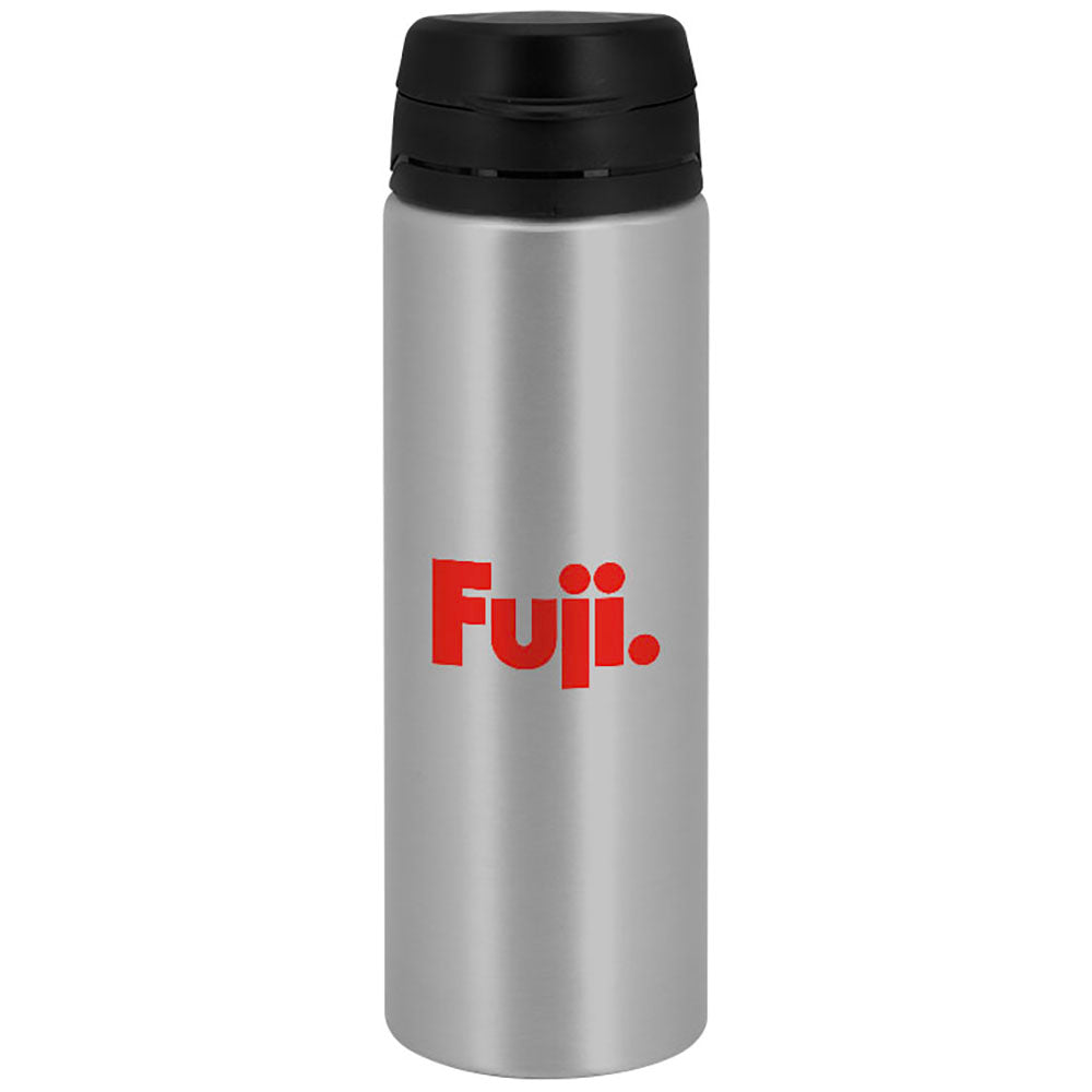 SnugZ Silver FastFlow Recycled Aluminum Bottle with Flip Lid