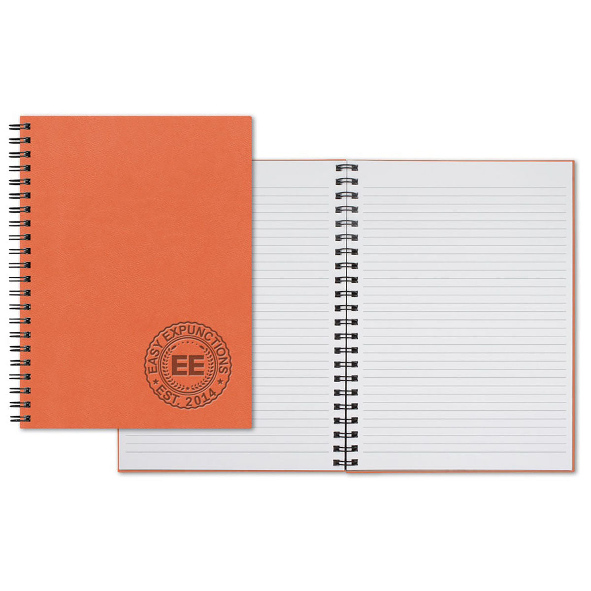 Castelli Orange WireO Tucson Grande XL White Lined Pg Journal