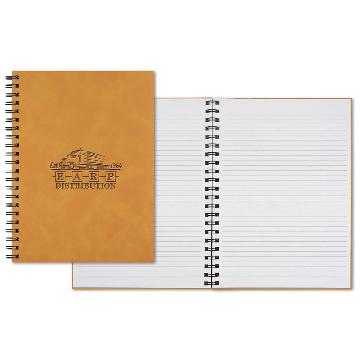 Castelli Orange WireO Chia Grande XL White Lined Pg Journal