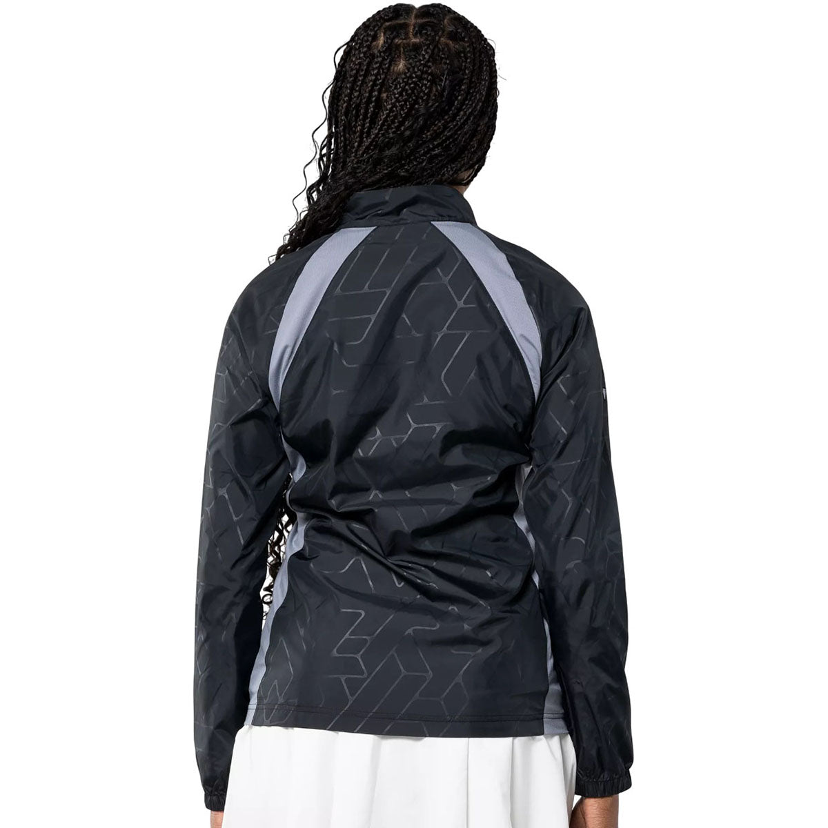 Levelwear Women's Black/Pebble Band Windbreaker