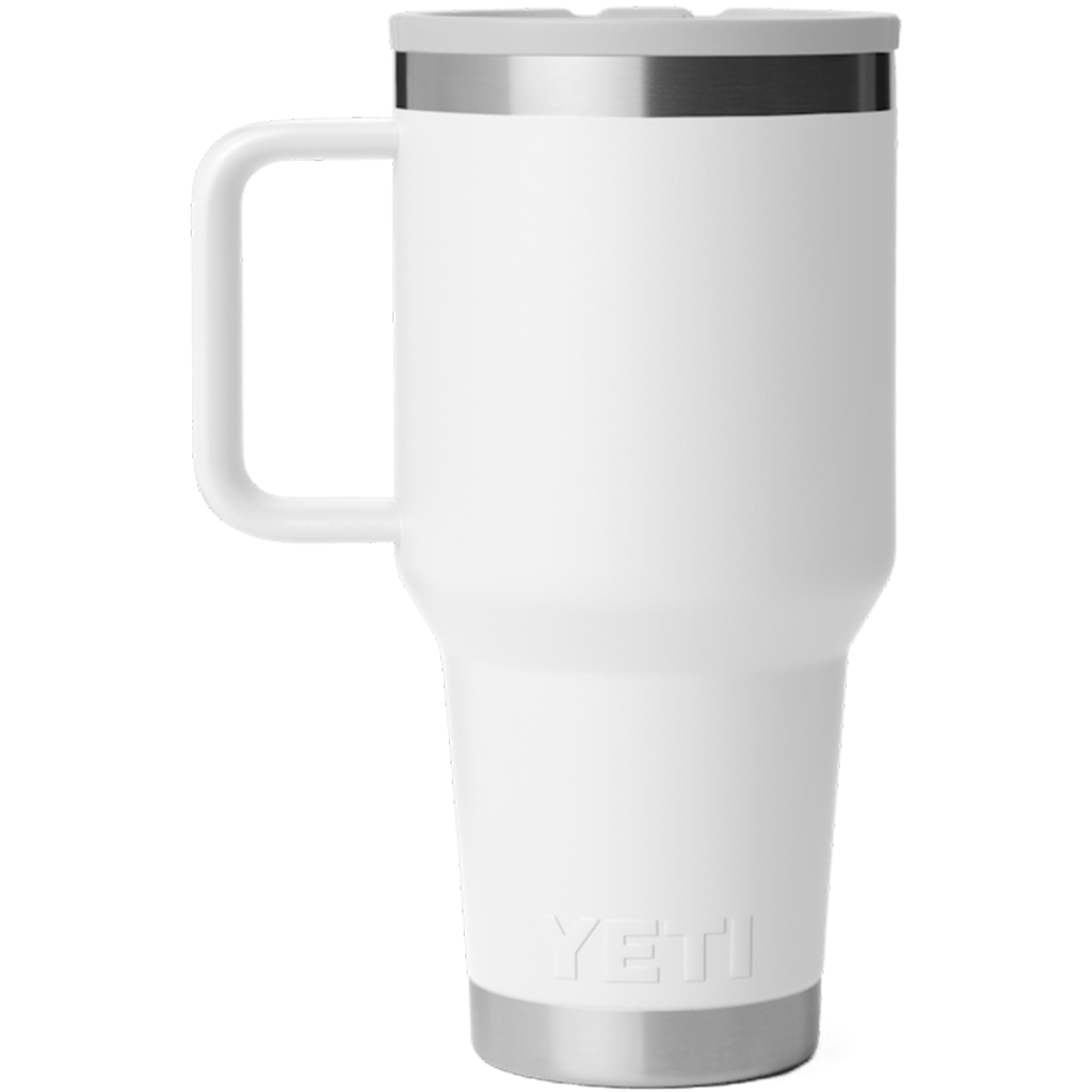 YETI White Rambler 30 oz Travel Straw Mug with Color-Matched Straw Lid
