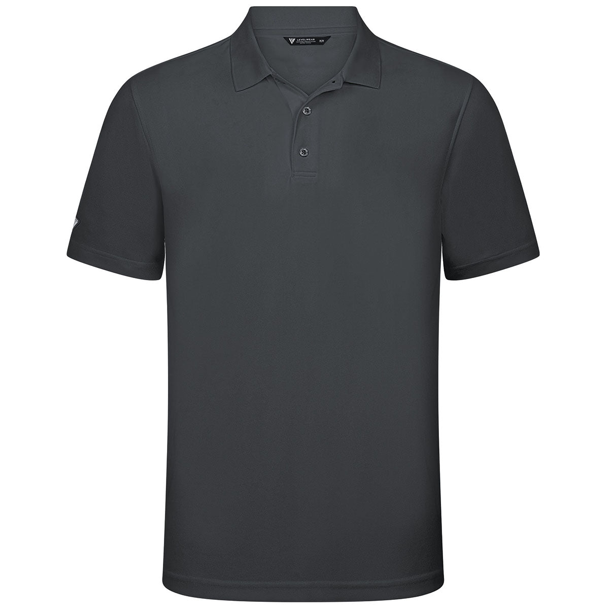 Levelwear Men's Charcoal Omaha Polo