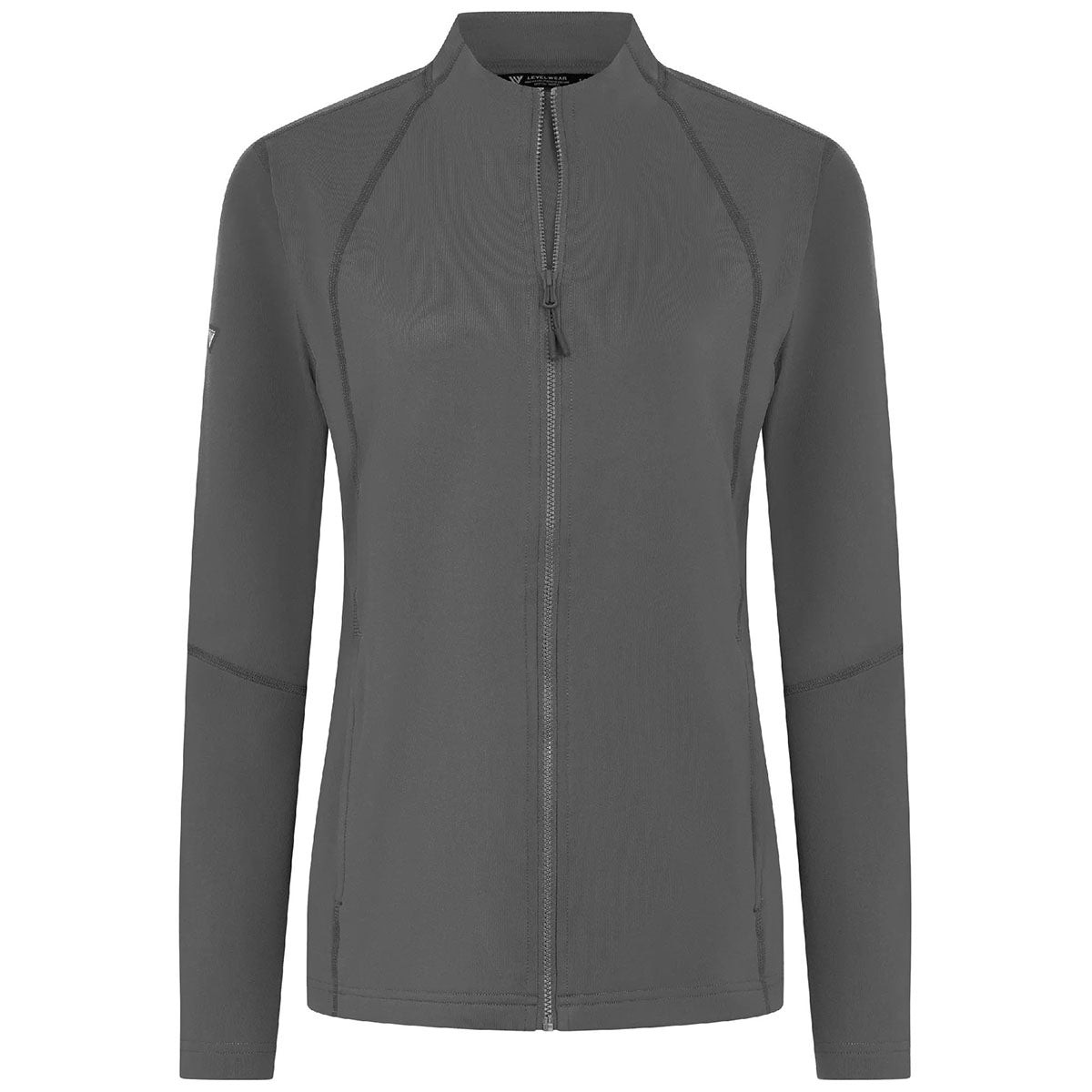 Levelwear Women's Heather Charcoal Mesa Full Zip