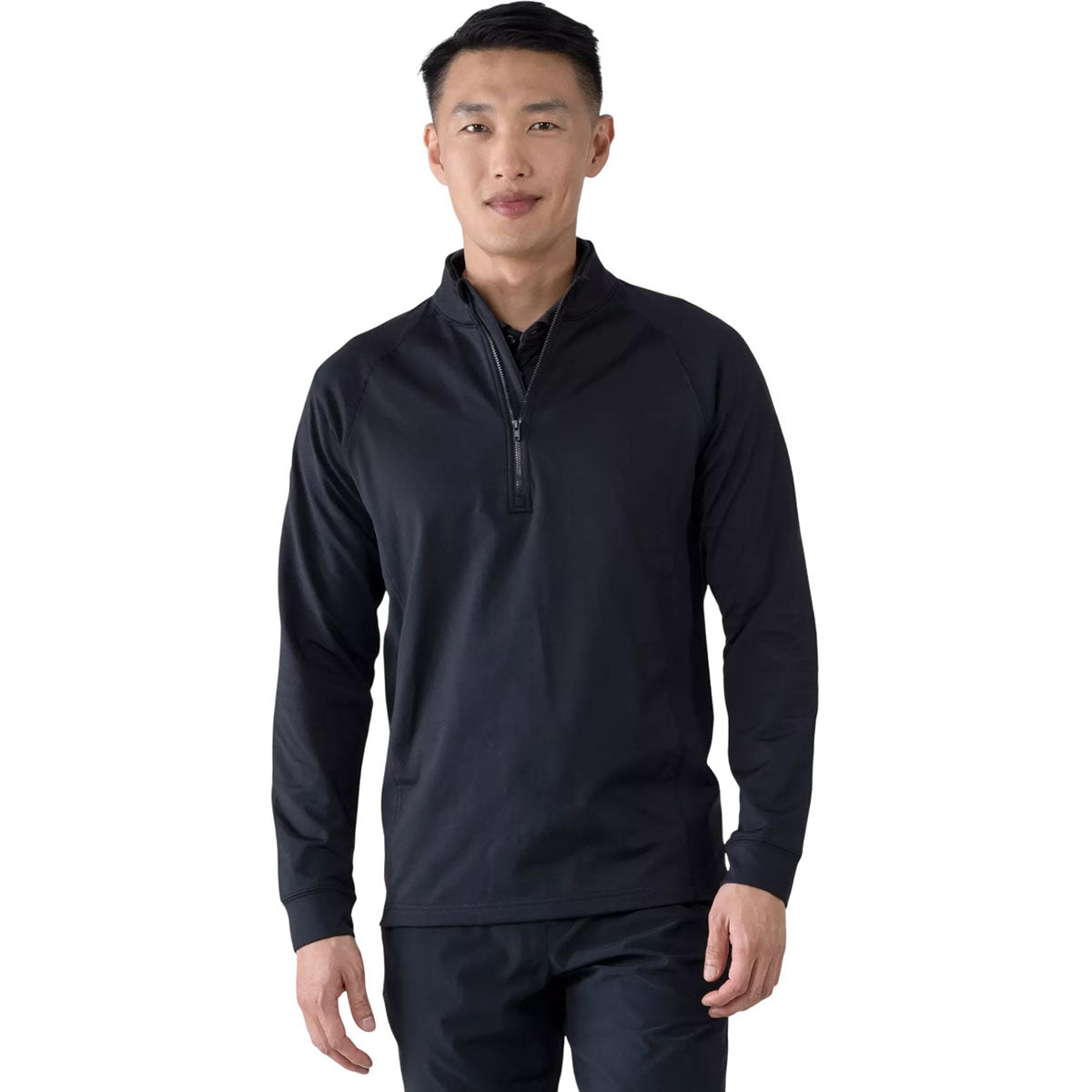 Levelwear Men's Black Calibre Recycled Quarter Zip