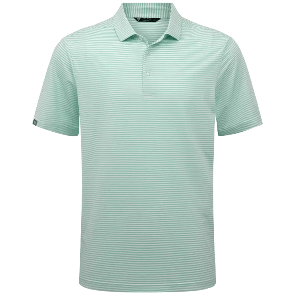 Levelwear Men's Beach Glass/White Encore Polo