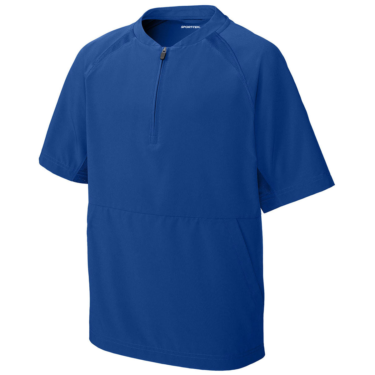 Sport-Tek Youth True Royal Repeat 1/2-Zip Short Sleeve Jacket