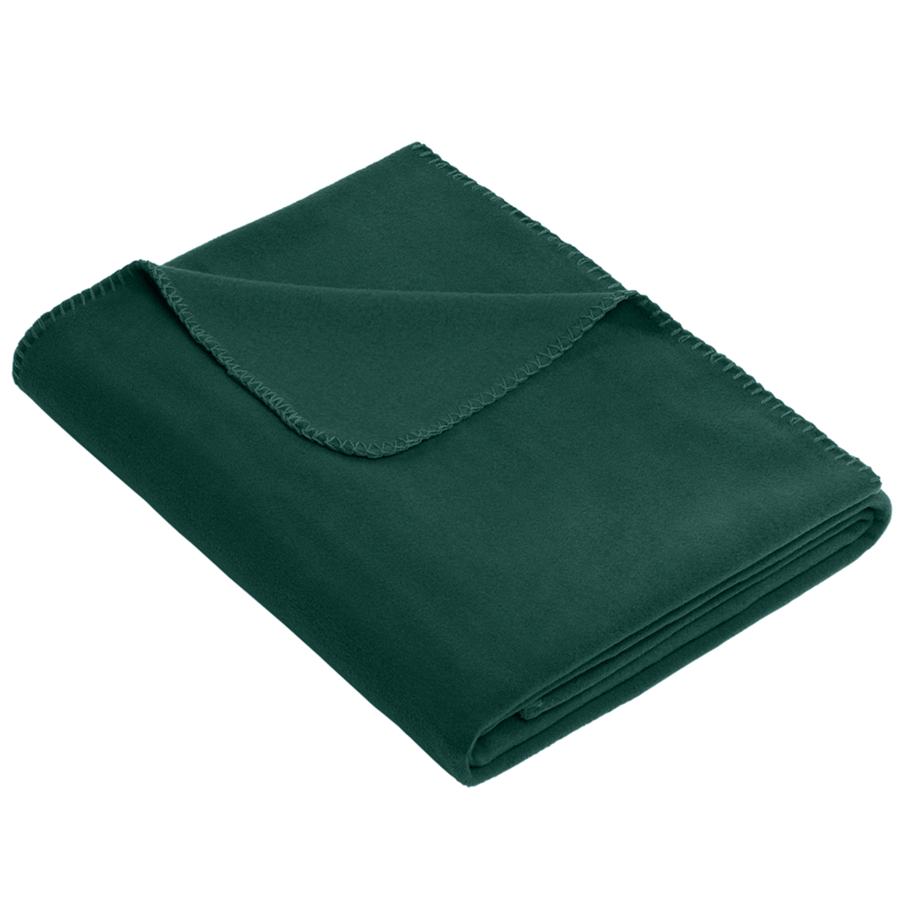 Port Authority Dark Green Value Fleece Blanket with Strap