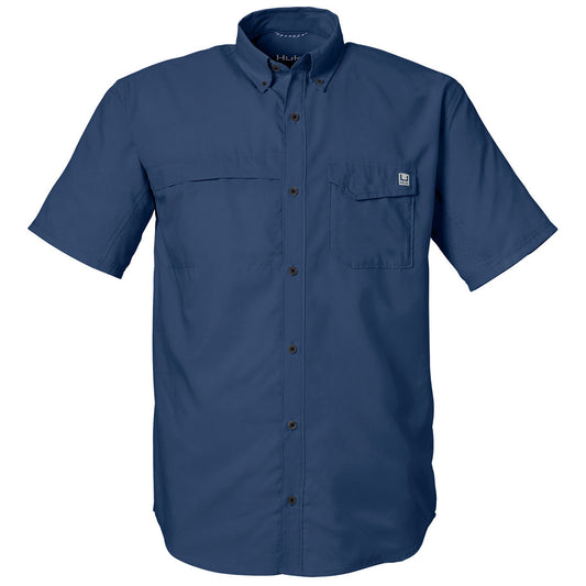 HUK Men's Naval Academy Tide Point Short Sleeve Shirt
