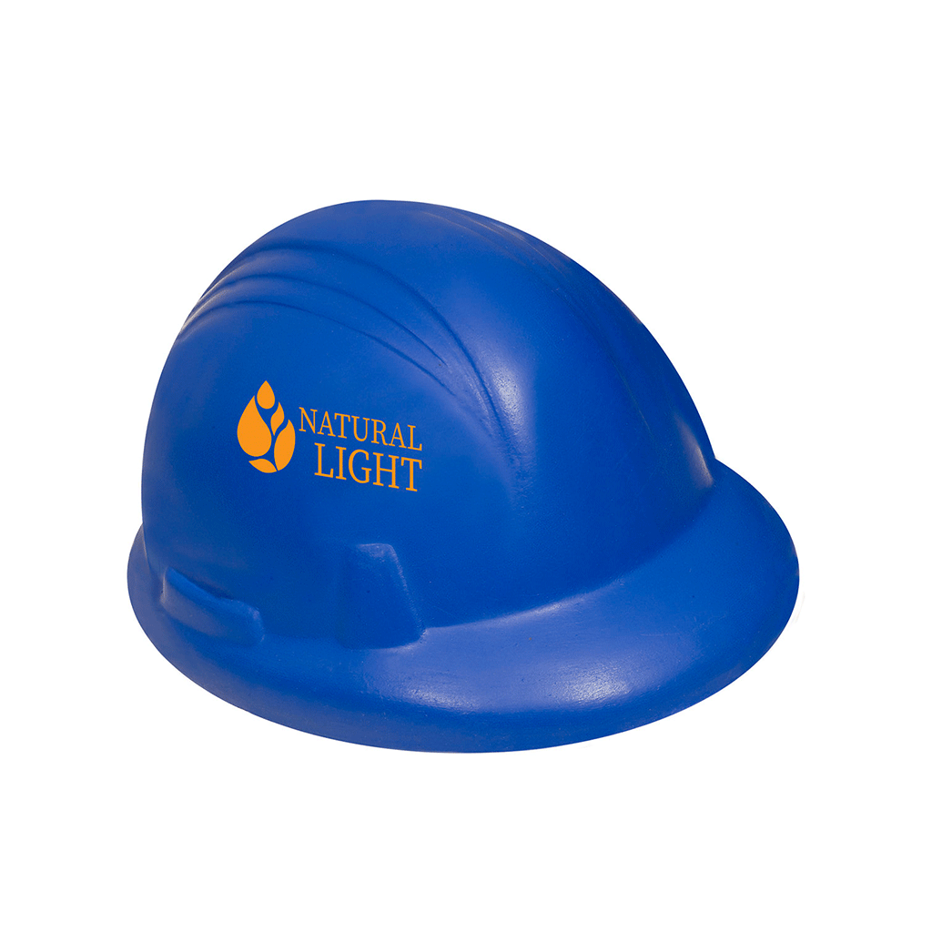 Primeline  Blue Construction Hard Hat Shape Stress Ball