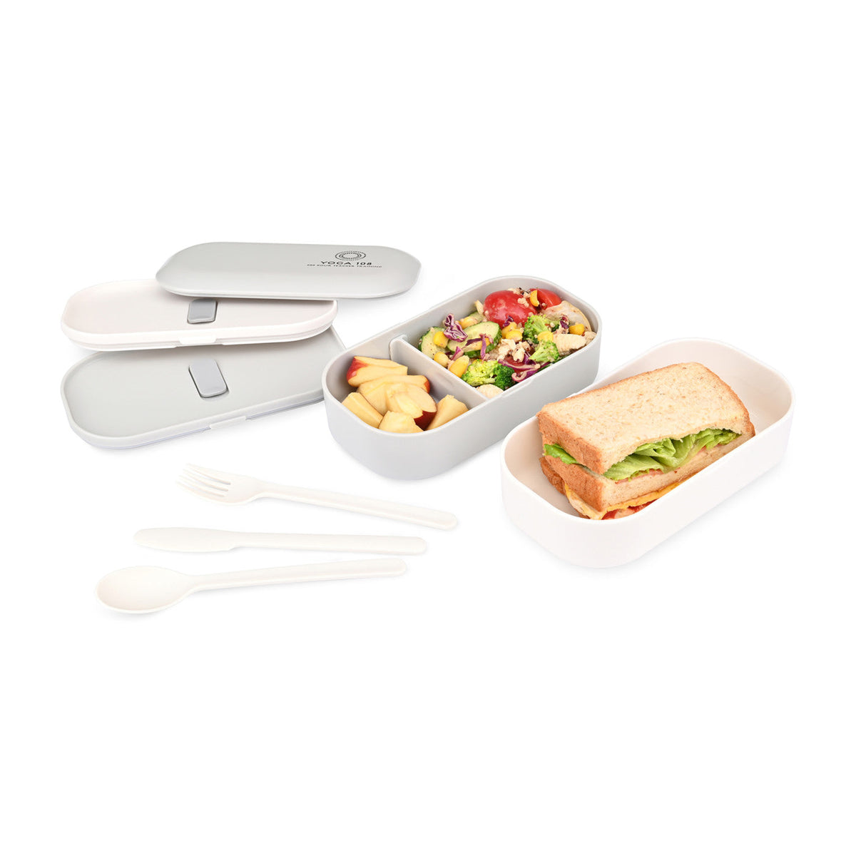 Gemline Grey/Cream Oishii Bento Box