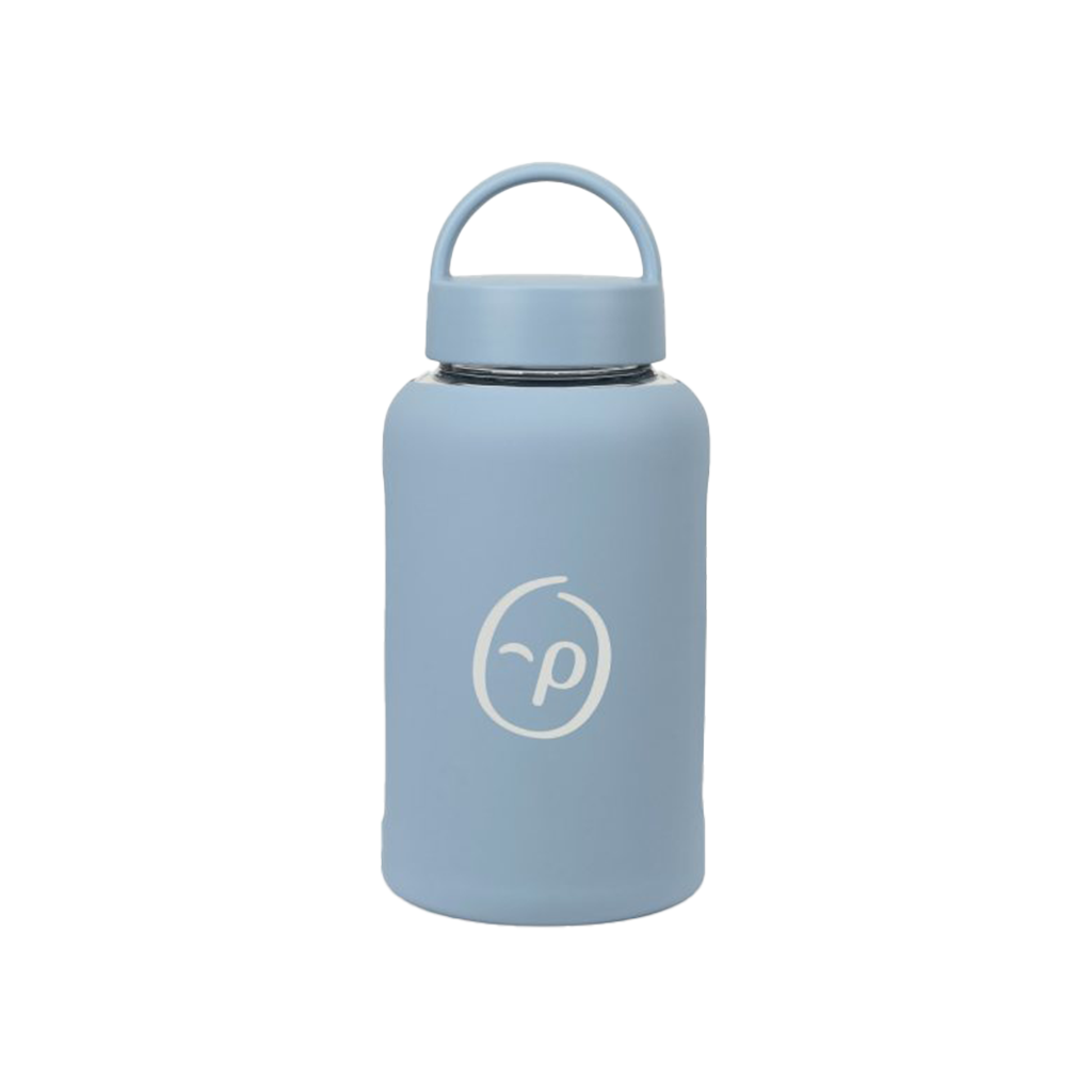 Gemline Slate Blue Axis Glass Chug Bottle - 21 Oz.