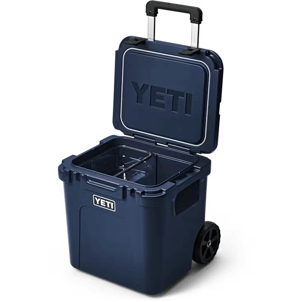 YETI Navy Roadie 48 Wheeled Cooler