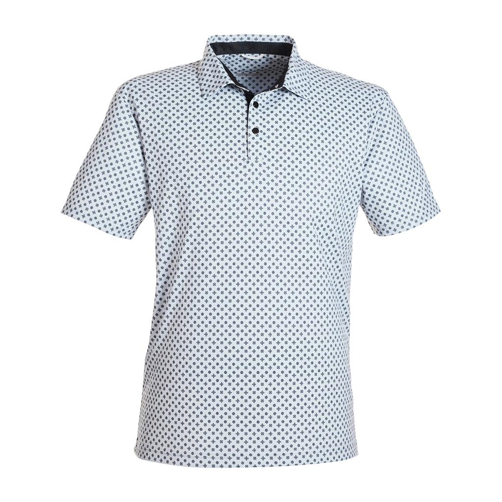 Swannies Golf Glacier/Black Men's Hazelwood Polo