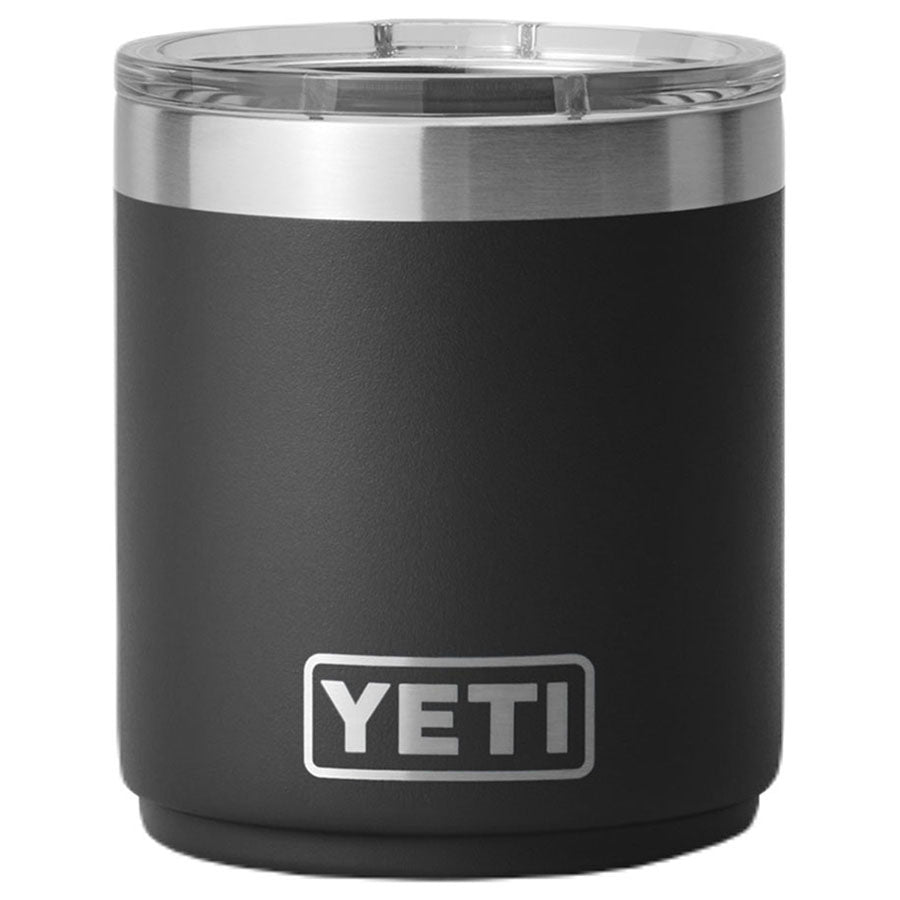 YETI Black Rambler 10 oz Stackable Lowball 2.0 with Durasip Ceramic Lining