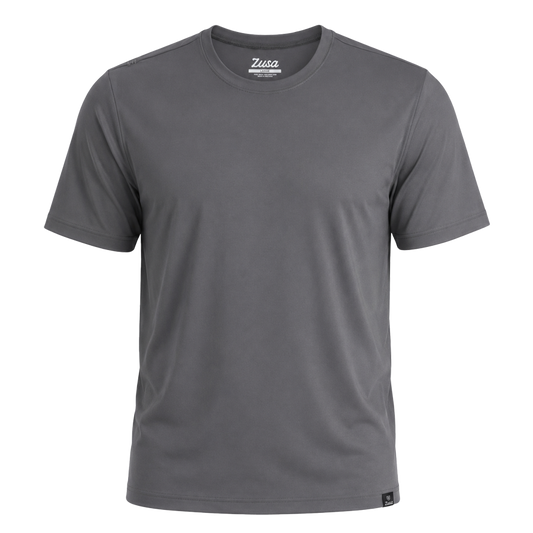 48-Hour Zusa Men's Charcoal Rally Performance Tee