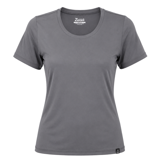 Zusa Women's Charcoal Rally Performance Tee