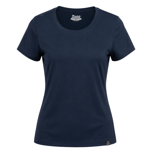 Zusa Women's Navy Rally Performance Tee